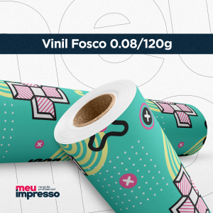 Adesivo 0.08 Fosco Vinil Monomérico Personalizado 4x0   0.08/120g