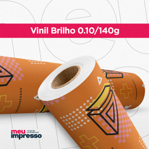 Adesivo 0.10 Brilho Vinil Monomérico Personalizado 4x0   0.10/140g