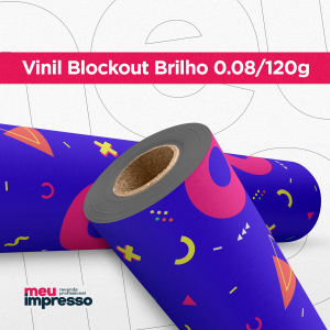 Adesivo Blockout Brilho Vinil Monomérico Personalizado 4x0   0.8/120g