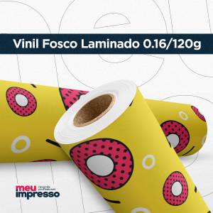 Adesivo Fosco Laminado Vinil Monomérico Personalizado 4x0 Fosco  0.16/120g