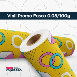 Adesivo Promo Fosco Vinil Monomérico  4x0 Fosco  0.08/100g