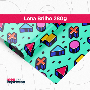 Lona 280g Brilho Lona 280g  4x0 Brilho Sem Acabamento 200x300 (18x12)