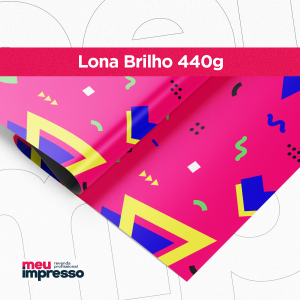 Lona 440g Brilho Lona 440g  4x0 Brilho Sem Acabamento 300x500 (18x12)